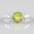 Anello in argento con Quarzo Ouro Verde