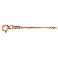 Silber-Criss-Cross-Armband - 1,28 g - 18 cm - rosévergoldet