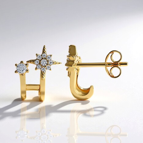 Boucles d'oreilles en argent et Zircon