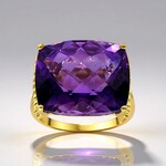 Anello in oro con Ametista