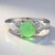 Anello in argento con Crisoprasio Imperiale
