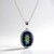 Collana in argento con Quarzo Mistico Blu