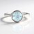 Anello in argento con Acquamarina Brasiliana