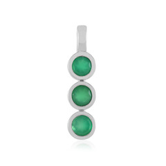 Ciondolo in argento con Onice Verde