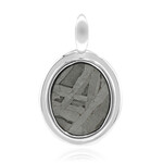 Ciondolo in argento con Meteoriti di Aletai