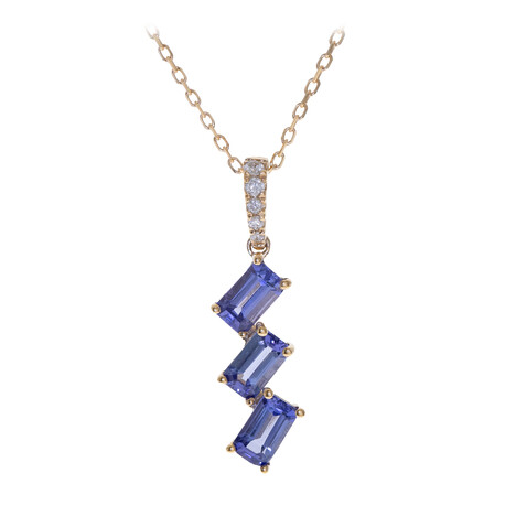 Collana in oro con Tanzanite AAA (CIRARI)