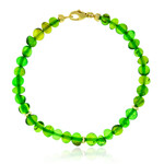 Green Amber Silver Bracelet (CUSTODANA)