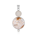 Zilveren hanger met een Druzische Agaat (Bali Barong)