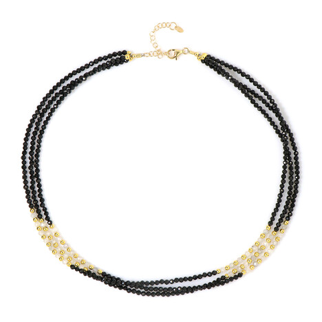 Edelstein-Silberhalskette (Riya)