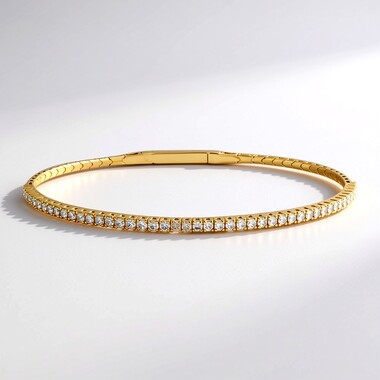 Bransoletka bangle ze złota - Diament SI1 (H) (CIRARI)
