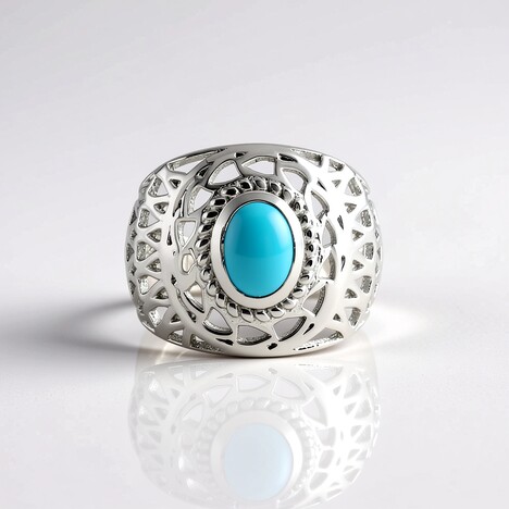 Anello in argento con Turchese