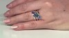Zilveren ring met een blauwe opaal (KM by Juwelo)
