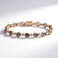 Brazalete en oro con Tanzanita AAA (CIRARI)