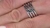 Anillo en plata con Tanzanita verde sin calentar