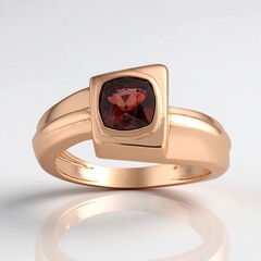 Anello in argento con Zircone Rosa