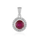 Pendentif en argent et Rubis de Madagascar