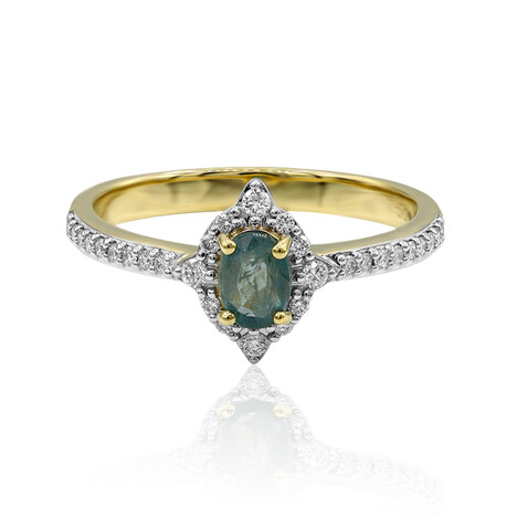 Bague en or et Grandidierite (AMAYANI)