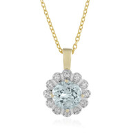 Collana in argento con Acquamarina Brasiliana
