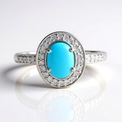 Anello in argento con Turchese Sleeping Beauty (Faszination Türkis)