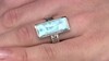 Anillo en plata con Larimar
