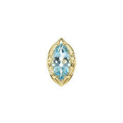 Pendentif en or et Topaze bleu ciel