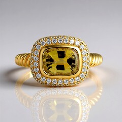 Anello in oro con Tanzanite (non riscaldata) (de Melo Gold)