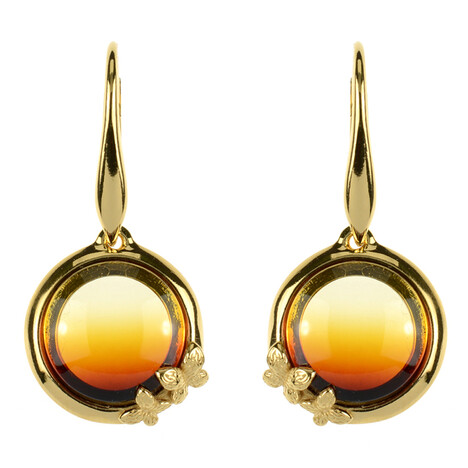 Baltischer Bernstein-Silberohrringe (dagen)