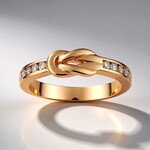 Anello in oro con Diamante Rose de France SI1 di Argyle (Annette)