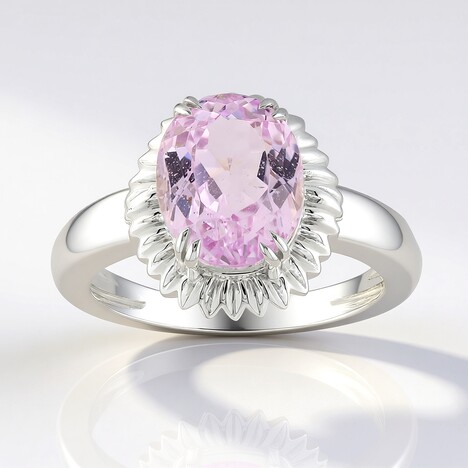 Anello in argento con Kunzite (Pallanova)