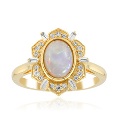 Australischer Opal-Silberring