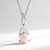 Collana in argento con Quarzo Rosa