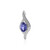 Pendentif en argent et Tanzanite