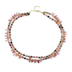 Edelstein-Silberhalskette