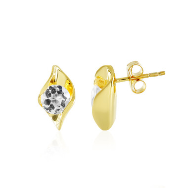 Orecchini in argento con Topazio Bianco