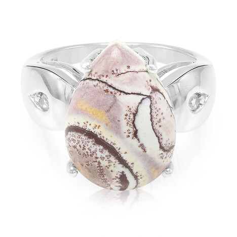 Zilveren ring met een Sonora Dendrieten Jaspis