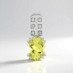 Ciondolo in argento con Quarzo Limone