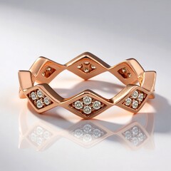 Anello in oro con Diamante Rose de France SI1 di Argyle (Annette)