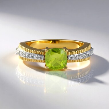 Anello in argento con Peridoto