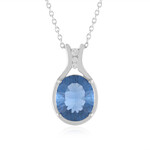 Collana in argento con Fluorite Cangiante