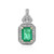 9K Brazilian Emerald Gold Pendant (Adela Gold)