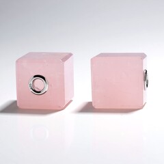 Ciondolo in argento con Quarzo Rosa