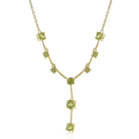 Peridot-Silbercollier