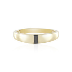 Schwarzer Diamant-Goldring