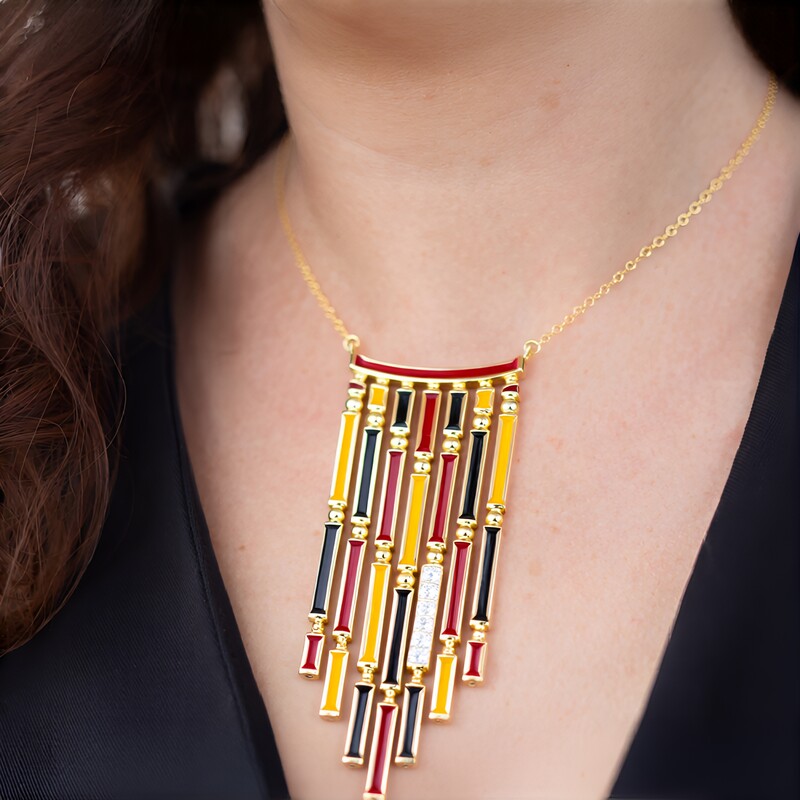 Collar en plata con Topacio blanco