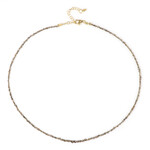 Collar en plata con Diamante champán