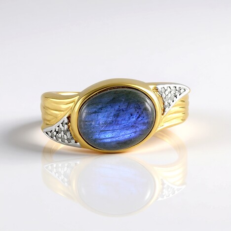 Anello in argento con Labradorite