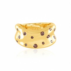 Bague en argent et Diamant champagne I3 (de Melo Essence)