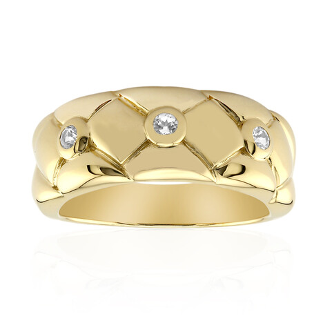 Weißer Topas-Silberring