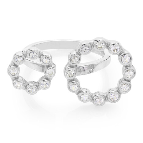 Anello in argento con Zaffiro Bianco