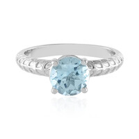 Anello in argento con Topazio Blu Cielo